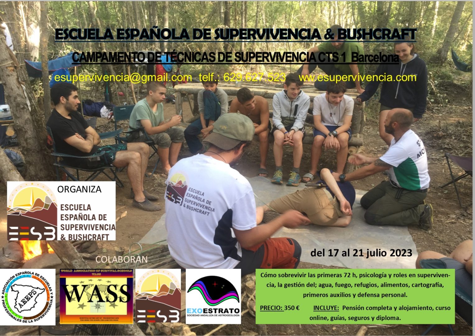 Campamentos para aprender a sobrevivir