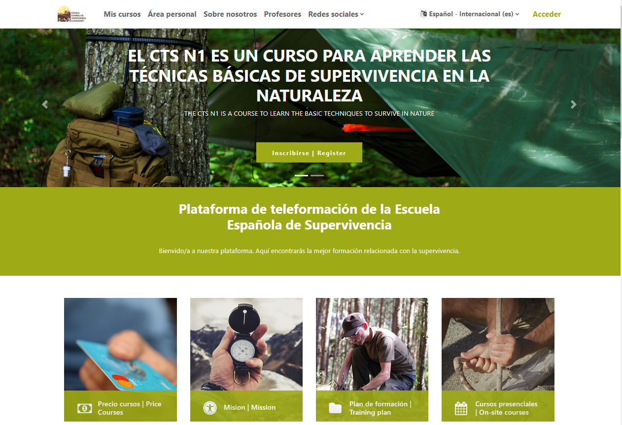 CURSOS DE SUPERVIVENCIA ONLINE